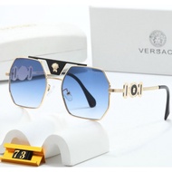 Versace Fashion Trend Elegant Alloy Frame Pilot Style Sunglasses jn
