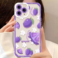 Soft Clear Phone Case For Samsung Galaxy A13 A14 A34 A54 5G A52 A52S A32 A53 A73 A72 A33 A31 A52 A71 4G S22 Plus S20 S23 S21FE Ultra Fruit Pattern Lens Protection Cover