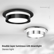 Stereo Stylish LED Downlight 5W 7W 9W 12W 15W 110V/220V Dimmable Recessed Spotlight Bedroom Kitchen Indoor Down Light Lamp