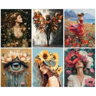 GATYZTORY Abstract Diy Painting By Numbers For Adults Women Modern Picture Zero Basis Handicrafts Ar