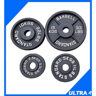 2.5KG 5KG 10KG 15KG 5.5LB 11LB 22lb 33LB Cast Iron Plate Set Olympic Weight Dumbbell Barbell Steel P