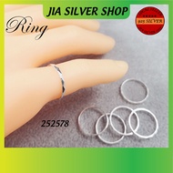 Ready Stock | 925 纯银 光身女款细戒指 | Original 925 Silver Plain Ring For Women (252578) | Cincin Perempuan Perak 925