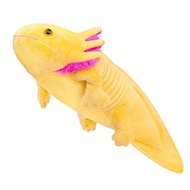 FRANKIEZHOU Realistic Axolotl Plush Toy-Yellow 19”Long, Lifelike Axolotl Stuffed Animal, Axolotl Toy