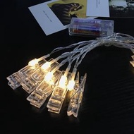 全城熱賣 - 《生活百貨》-室內佈置-LED照片夾串燈-暖黃色-3米長20燈-電池款