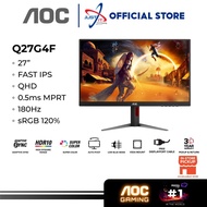 AOC Q27G4F (180Hz) / Q27G4S (300Hz) GAMING MONITOR ( 27" FAST IPS QHD / 0.5MS / Adaptive Sync / HD M