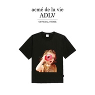 ADLV [acme de la vie] Oversize T-Shirt Baby Face Short Sleeve Black Donuts 4 (50161OBFSSU_F3BKXX) t 