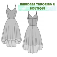 PDF POLA DRESS | PDF SEWING PATTERN | PDF FILE SAHAJA (SOFTCOPY)