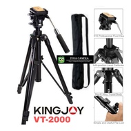 Kingjoy VT2000 Tripod Video Head Photo VT-2000 Camera Stand Hp Taka Bag