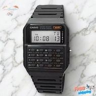 Casio CA-53W-1Z Calculator Watch Black Resin 8-Digit Dual Time Unisex Vintage