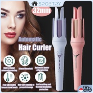 【SG-SPOETRY】32mm Hair Curler Iron Automatic Hair Curler Ceramic Portable Curling Hair Tools Fast Hea