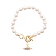 【二手】 Vivienne Westwood ALEKSA 6102023V/02R496 鍍金手鍊（女士款）全新