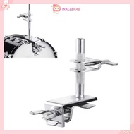 WALLERAB Drum Cowbell Clamp, Bass Jazz Drum Parts with Parallel Action Jaws Drum Cowbell Bracket Mou