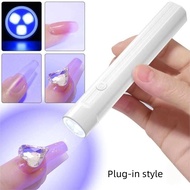 Kousia UV Nail Lamp 3W Portable Handheld Rechargeable USB Curing Quick Drying Light Manicure Tools