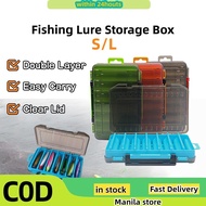 Lure Organizer Box, Double-layer Fishing Lure Box, Fishing Tackle Box, Lure Storage Box