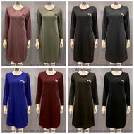 LONG SLEEVE LONG SHIRT COTTON / DRESS  / BAJU LABUH MUSLIMAH BORONG