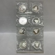 1997年香港國際錢幣展1/2盎司熊貓加字銀幣