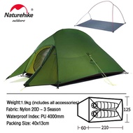 Naturehike Cloud Up Series เต็นท์สำหรับตั้งแคมป์ 1-3 คน เต็นท์อัปเกรดสำหรับกลางแจ้ง น้ำหนักเบามาก กั