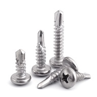 M4.2 M4.8 Phillips Round Pan Head Self Drilling Screws - 410 Stainless Steel