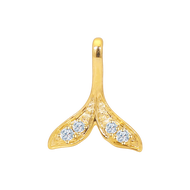 TAKA Jewellery Diamond Mermaid Tail Pendant 9K Gold