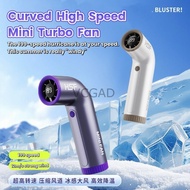 Portable New High Speed Handheld Turbo Fan Curved Mini Curved Fan 199 Speed Strong Wind Mini Kipas T