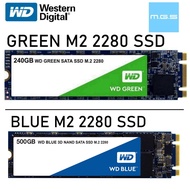 LEXAR NM100 / KINGSTON A400 / WD M2 2280 SSD GREEN / BLUE 250GB 500GB SSD 3D NAND SATA M2 2280 SSD TRANSCEND MTS825S