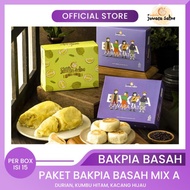 PAKET BAKPIA BASAH MIX A (DURIAN, KUMBU HITAM, ORI) - BAKPIA JUWARA