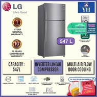 LG 547L DoorCooling+ &amp; Inverter Linear Compressor 2 Door Top Freezer Refrigerators Fridge Peti Sejuk - GN-C702HLCC