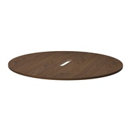 MITTZON 桌面, 圓形/實木貼皮, 胡桃木