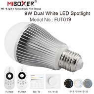Miboxer 2.4g 9w E27 Cct Dual White Led Bulb Color Temperature Adjustable Lamp Ac85-265v Fut019 Suppo