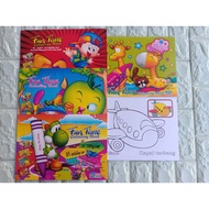 Stok Sedia Buku Mewarna Kanak-Kanak/A4 Fun Time Colouring Book/Activity Book