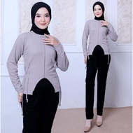 LATEST MODEL WOMEN'S KNIT BLOUSE LATEST DRAWSTRING BLOUSE