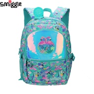 Australia Smiggle Original New Children's Schoolbag Girls Fashion Backpack Dazzling Flamingo 16 Inch Sky Blue Pupil Kids' Bags&amp;&amp;&amp;*