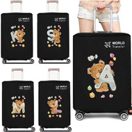 Luggage Cover Protector Scratch-Resistant Dustproof Wearable 26-30 Inches--bear printing