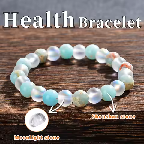 8mm Natural Shoushan Stone Health Bracelet, Bringing Health and Longevity, Fashionable Beaded Bracel
