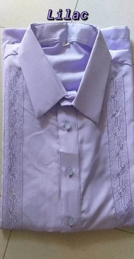 polo barong (office barong)(Lilac)