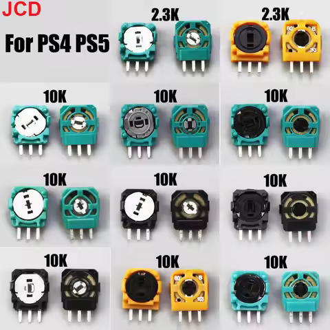 JCD 10pcs Original 3D Analog Micro Switch Sensor for PS4 PS5 Controller 3D Thumbstick Axis Resistors