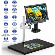 TOMLOV TM4K Max 4K Digital Microscope 2000x, 52MP Spin Arm Soldering Microscope 10.1" HDMI Electroni