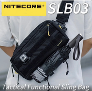 พร้อมส่ง NITECORE SLB03 Messenger กระเป๋ายุทธวิธีฟังก์ชั่น500D ไนล่อนน้ำหนักเบากระเป๋า Molle ระบบ ED