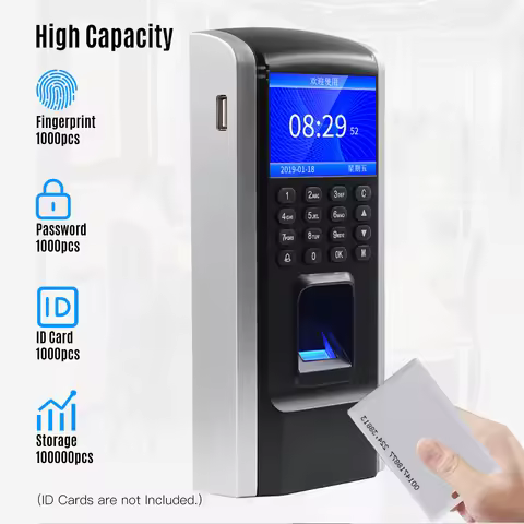 Fingerprint Access Control Time Attendance Machine Biometric Time Clock Employee Checking-in Recorde
