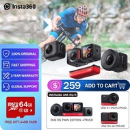 Original Insta360 ONE RS/R Insta 360 4K 5.7K Action Camera Twin Edition/ 360 Edition/1-Inch Edition Waterproof  Like Gopro