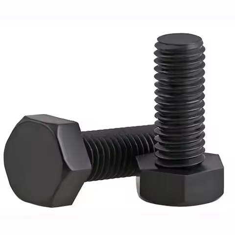 M3 x 0.5 Black Plastic Nylon External hex Black Plastic Nylon Hexagon Head Cap Set Screws bolts DIN 