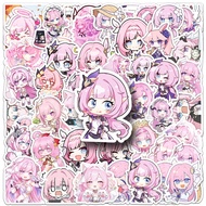 50Piece Cute Elysia‌ Pink Stickers For Phone Case Skateboard Car Stickers Graffiti Waterproof Creati