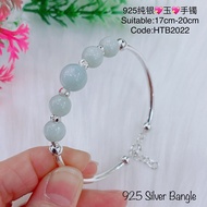 925纯银*玉*手镯(Bangle Silver 925)Gelang tangan perak 925(Jade)