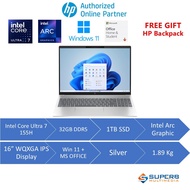 HP Pavilion Plus Laptop 16-ab1025TU (INTEL CU 7 155H/ 32GB DDR5 RAM/ 1TB SSD/ 16'' WQXGA(2560X1600) 