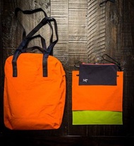 Arc’teryx Veilance Seque Re-System Tote - Black/Trail Blaze/Utopia (Sold out in Arcteryx)