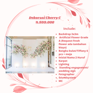 PROMO Sewa Backdrop Dekorasi Orchid Engagement / Lamaran / Event / Akad / Tunangan / Aqiqah