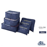 TapauGo Travel Storage Bag Six-piece Set Fabric Bag Travel Waterproof Underwear Underwear Underwear 