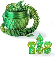 DND Dice Set 7 Pcs and 3D Printed Dragon Egg,DND Dice Dungeons and Dragons Starter Games Fidget Toys