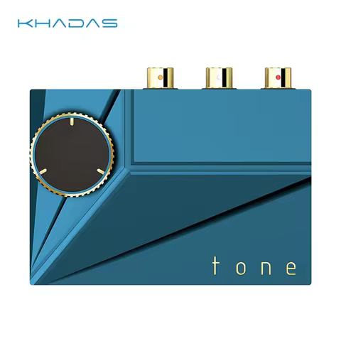 Khadas Tone2 DAC Hi-Fi Mini Desktop DAC with Balanced RCA, ES9038Q2M, DSD512(Native), PCM768, XMOS X
