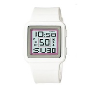 潮錶 [CASIO LDF-20] 卡西歐綿花糖彩衣白色錶[液晶面]中性/時尚錶